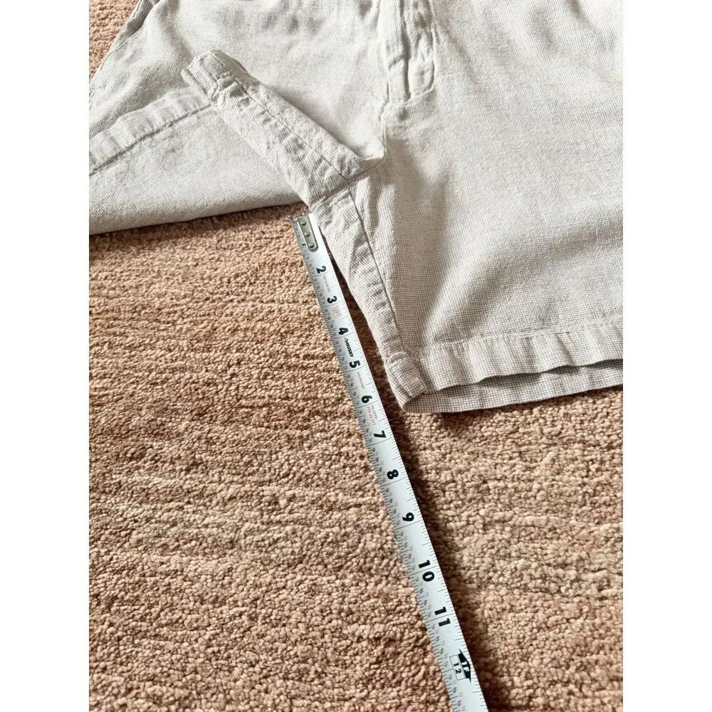 Banana Republic Linen Blend Shorts Beige Size 34 Casual Summer